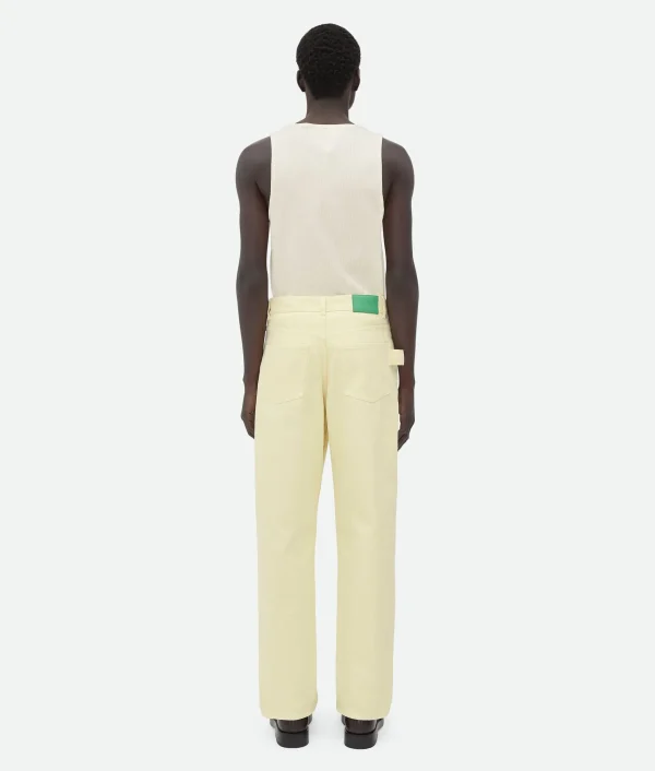 Bottega Veneta Yellow Wash Wide Leg Denim> Denim