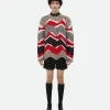 Bottega Veneta Zig Zag Cotton Knit Jumper> Knitwear